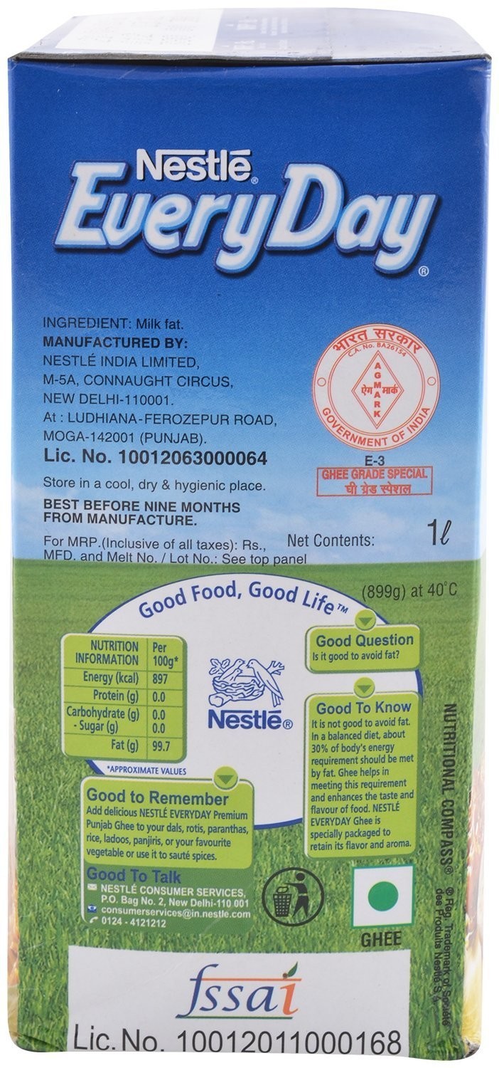 Nestle EveryDay Premium Punjab Ghee   Tetra Pack  1 litre
